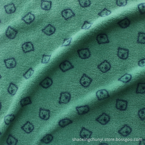 Customized Color Good Design Recyceln 100% Polyester Schussgestricke AOP Polar Fleece Stoff für Mantel Home Textile